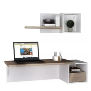 Escritorio flotante minimalista